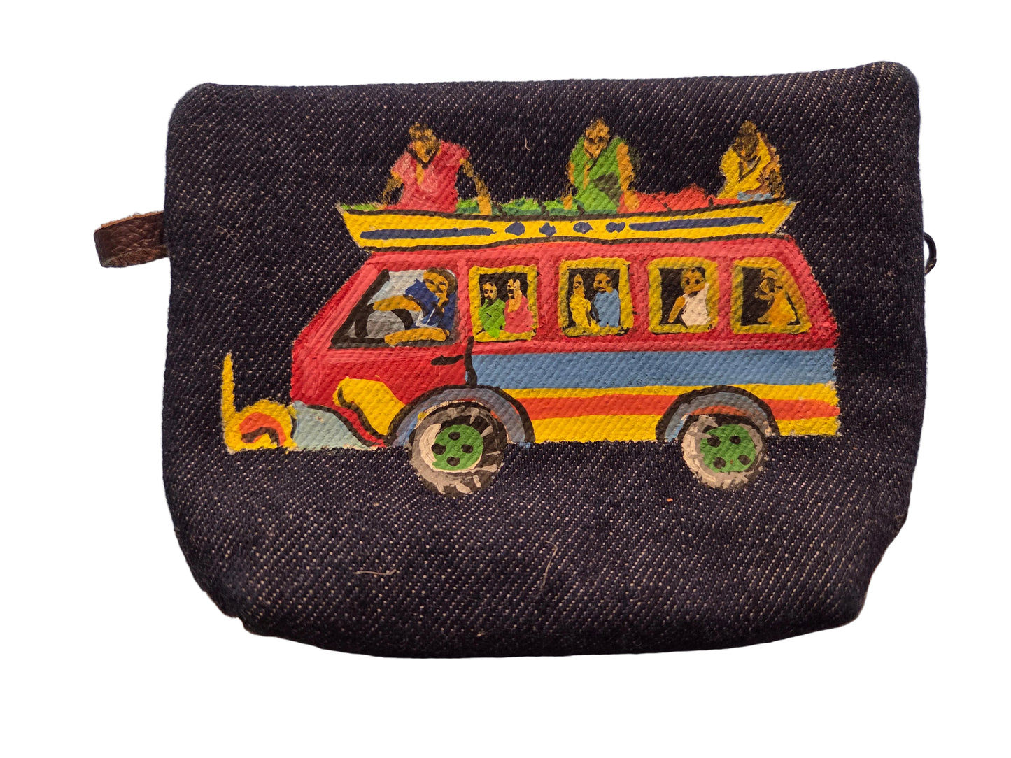 Mini Wallet Hand Painted