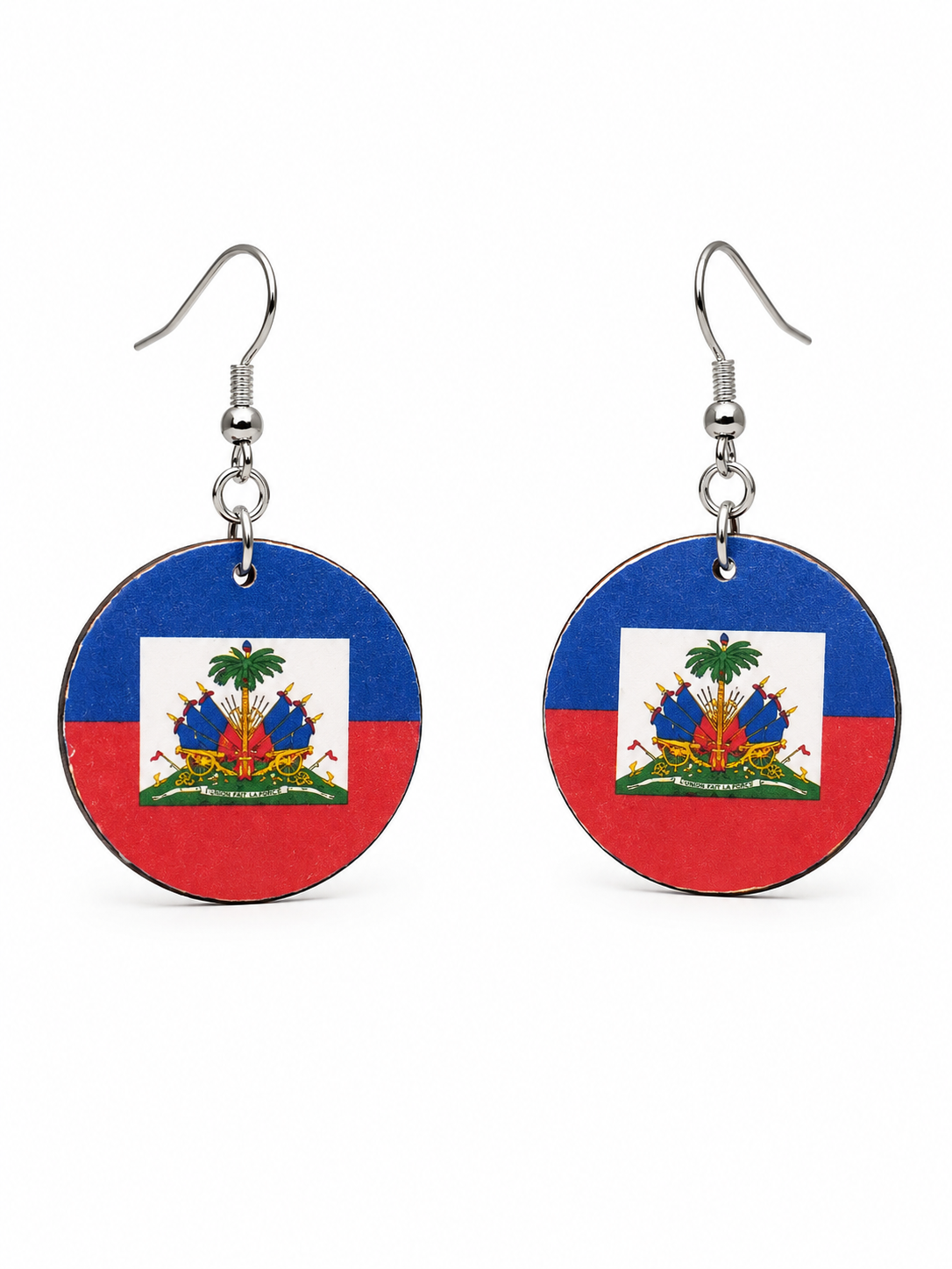 Haitian Flag Earrings