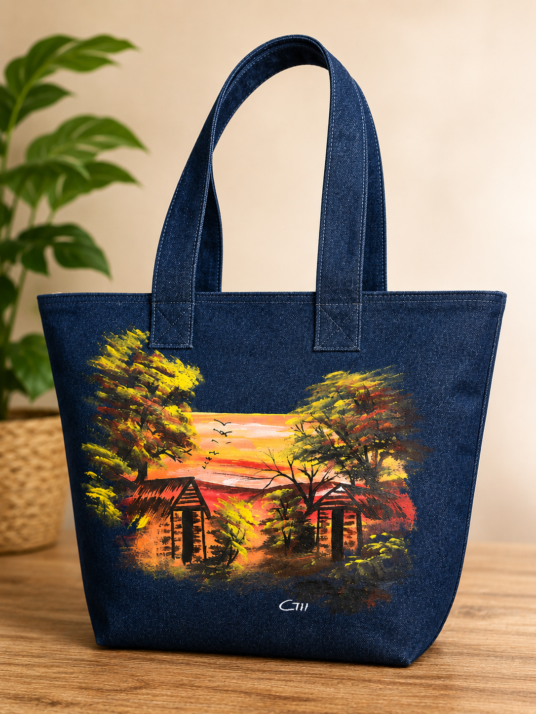 Tote Bag Hand Painted