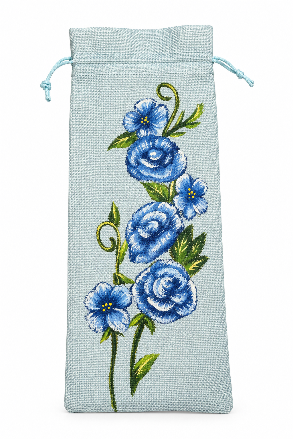 Wine Tote Bag Hand Painted