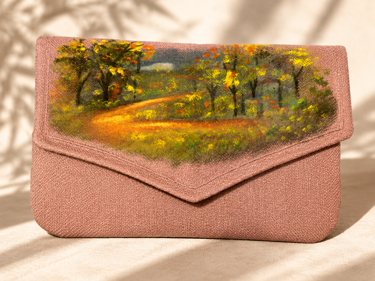 Clutch Hand Painted