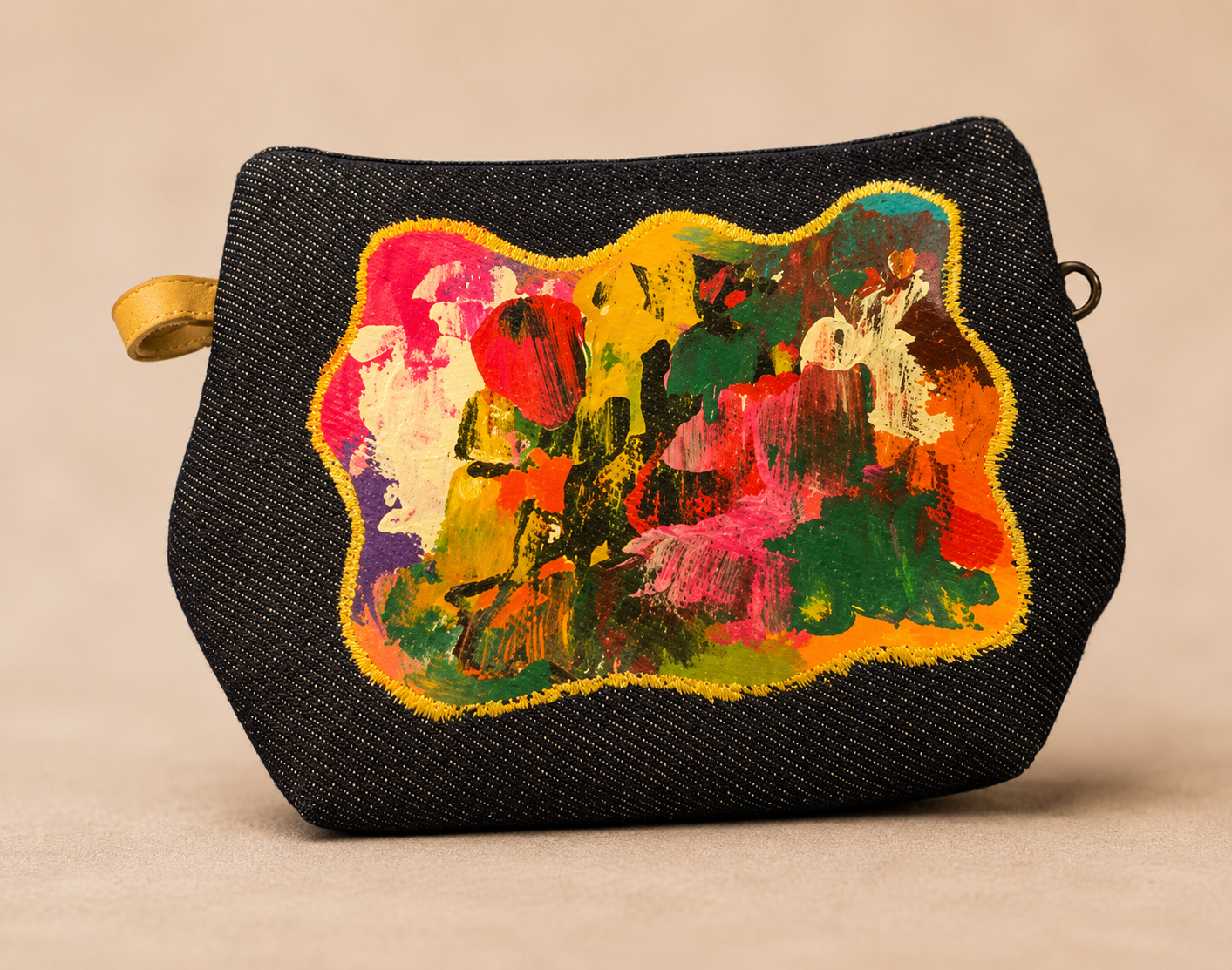 Mini Wallet Hand Painted