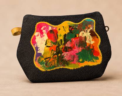 Mini Wallet Hand Painted