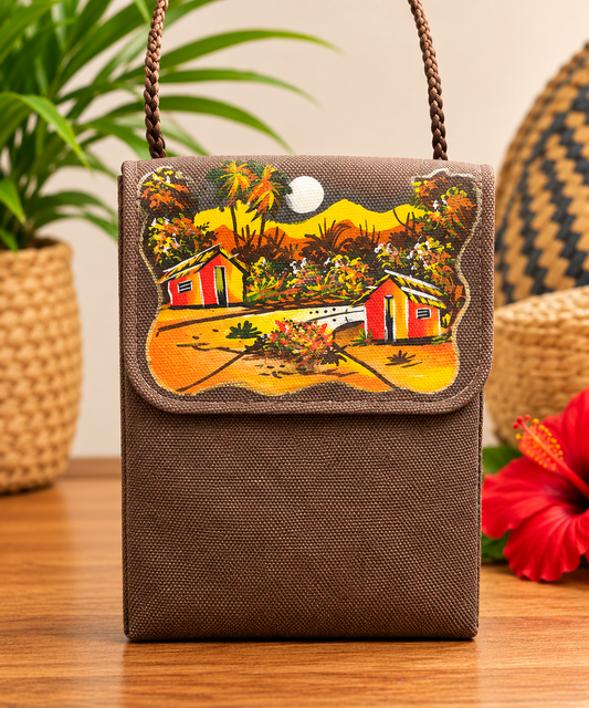 Crossbody Bag Hand Painted