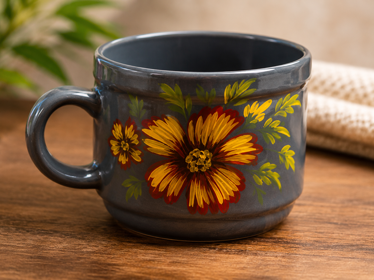 Ceramic Mug Hand Painted