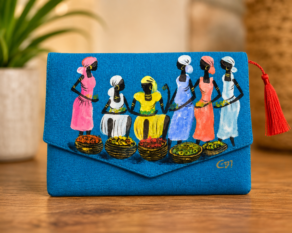 Clutch Hand Painted