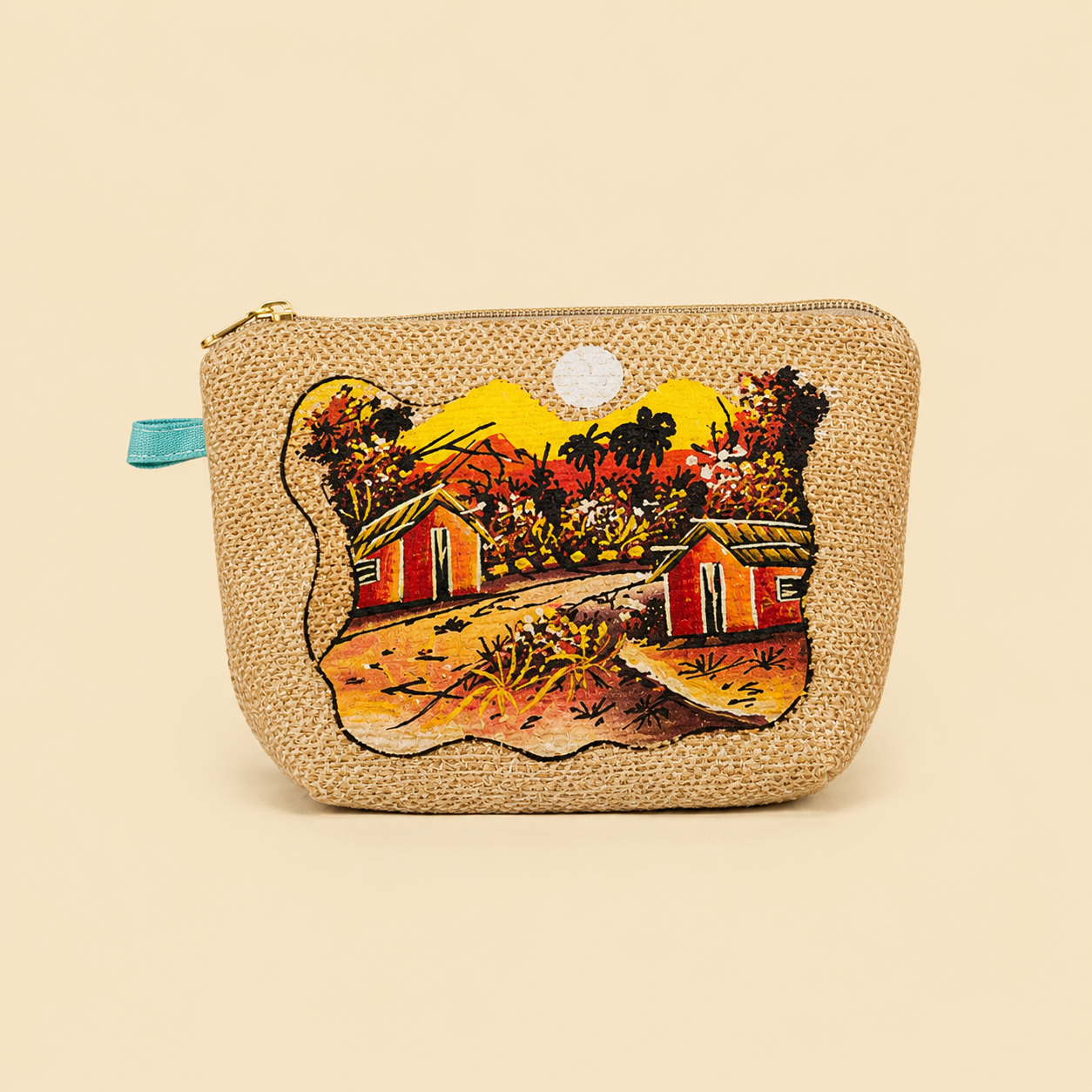 Mini Wallet Hand Painted