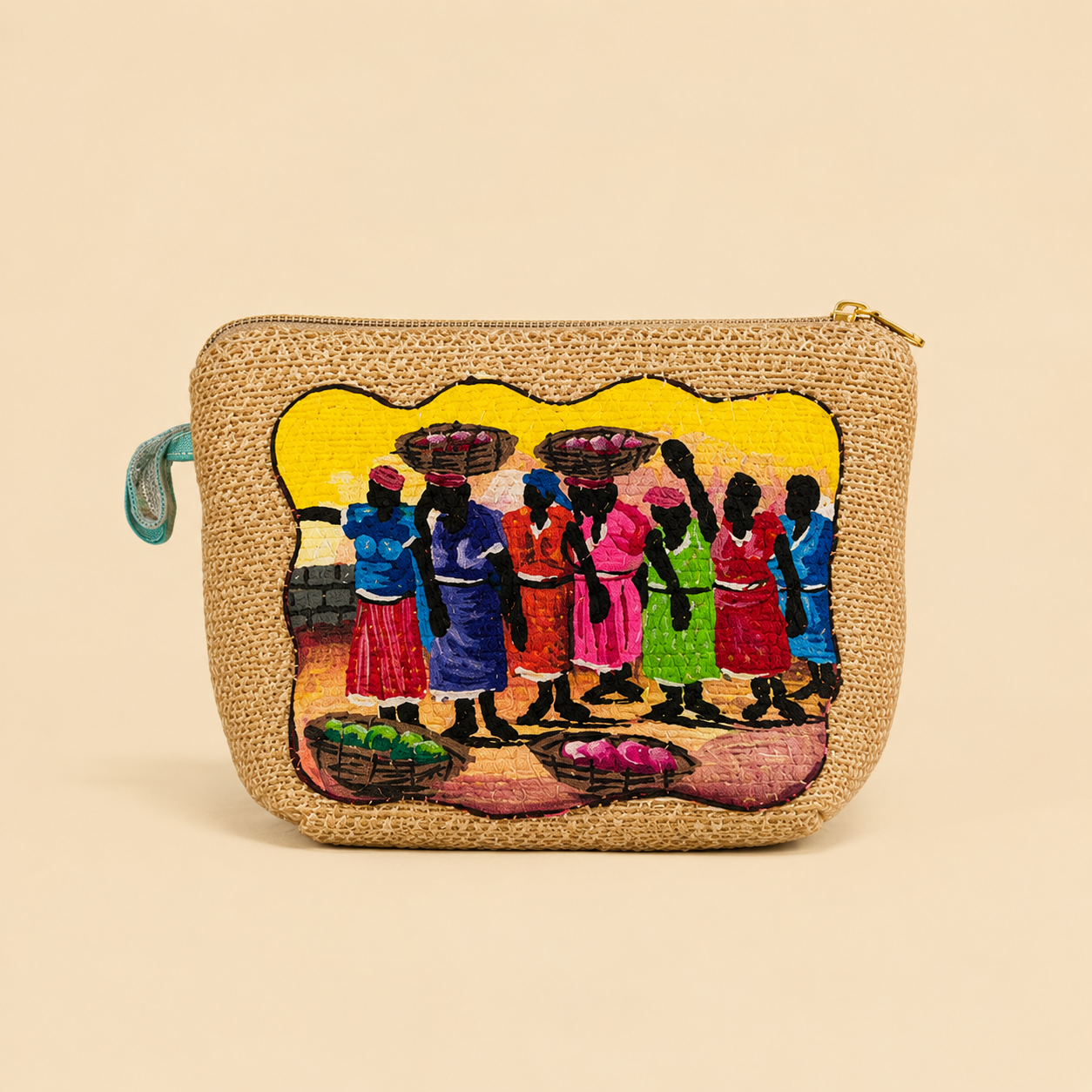 Mini Wallet Hand Painted