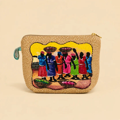 Mini Wallet Hand Painted