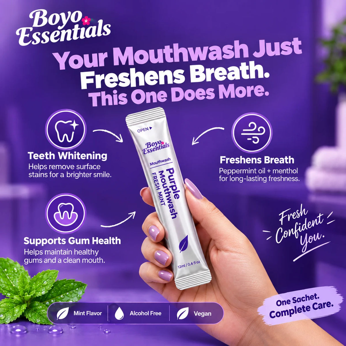 Purple Mouthwash