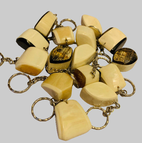 Keychains (Horn and Beaded Multicolor)
