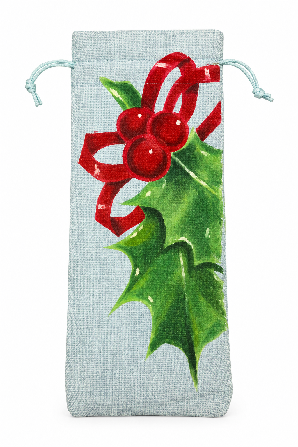 Wine Tote Bag Hand Painted