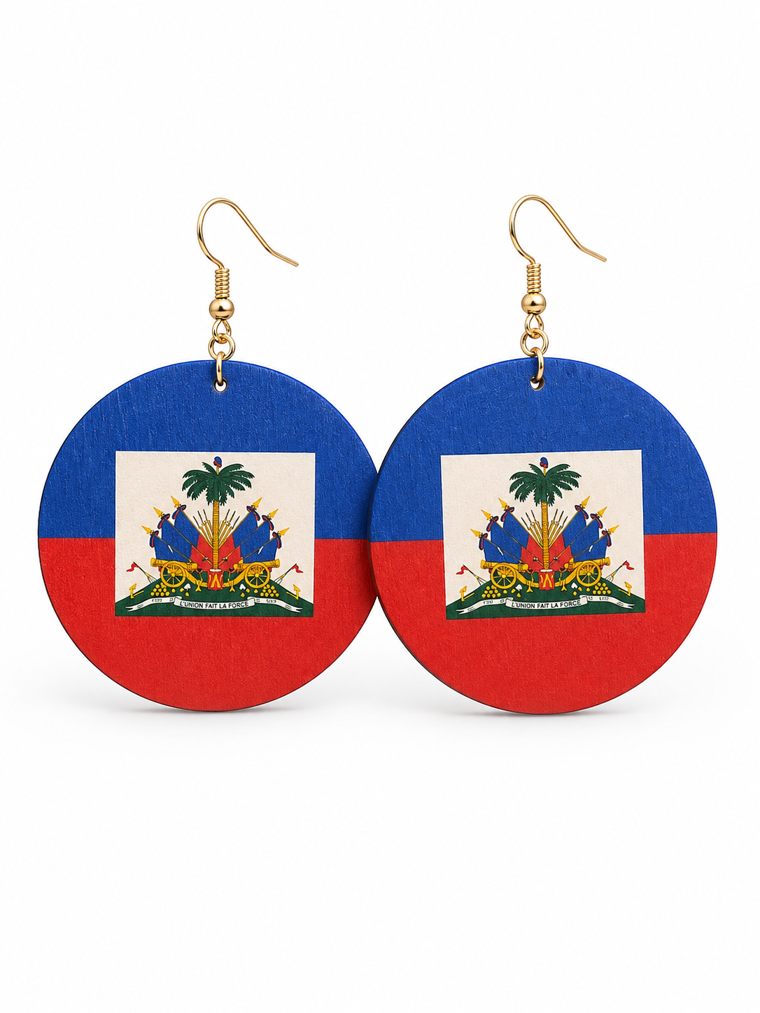 Haitian Flag Earrings