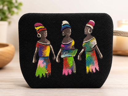 Mini Wallet Hand Painted