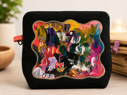 Mini Wallet Hand Painted