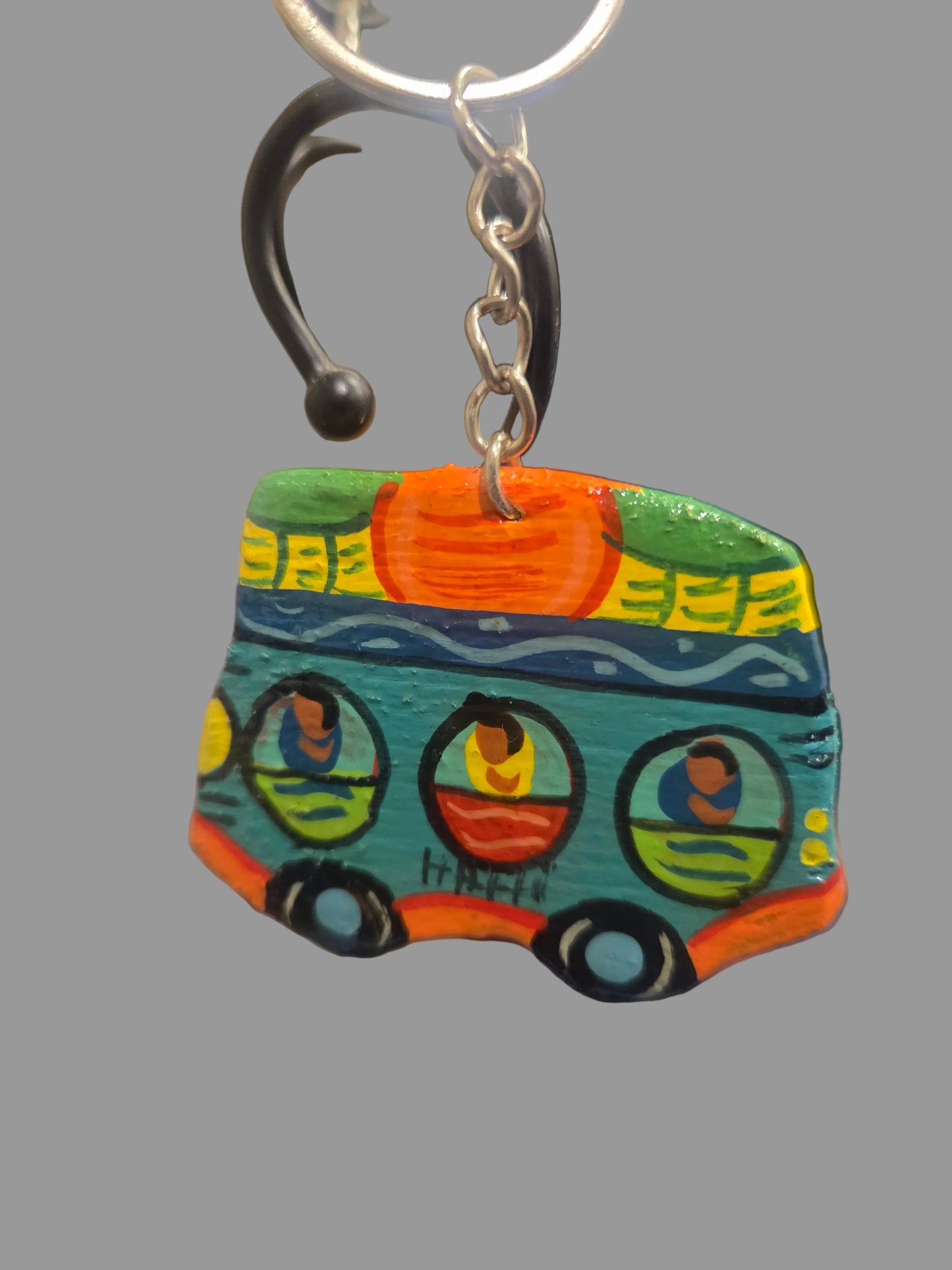 Keychains (Horn and Beaded Multicolor)