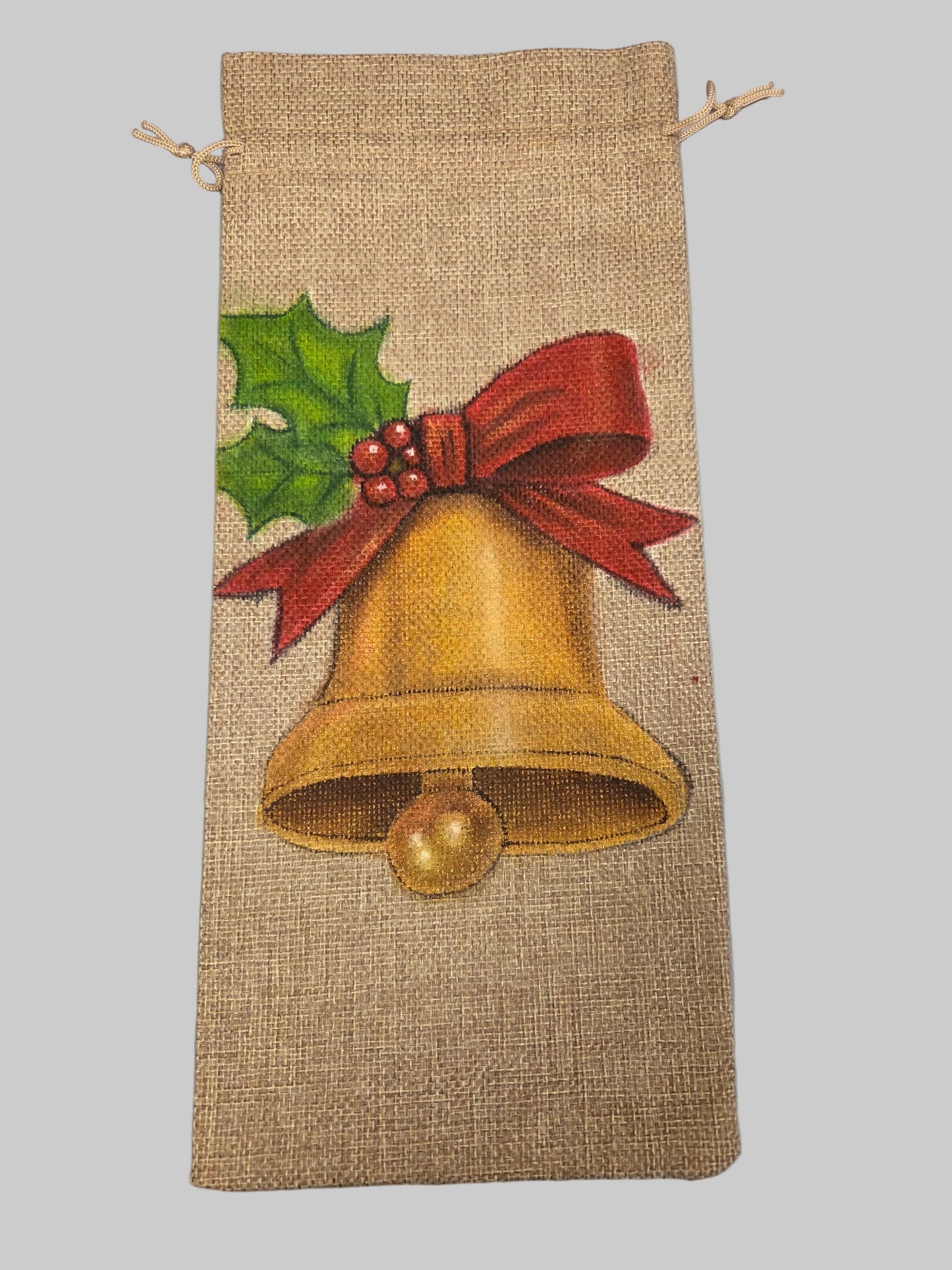 Wine Tote Bag Hand Painted