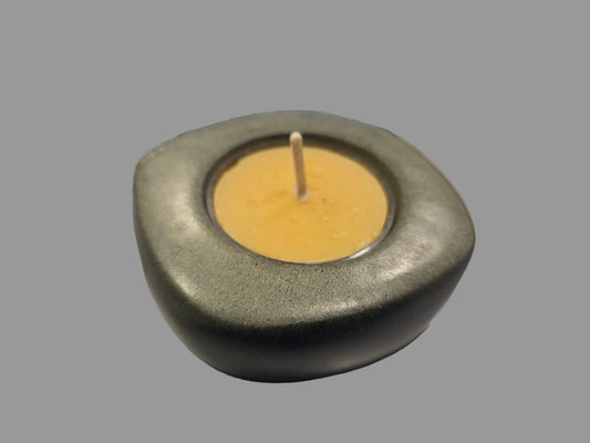 Candle in a stone holder!