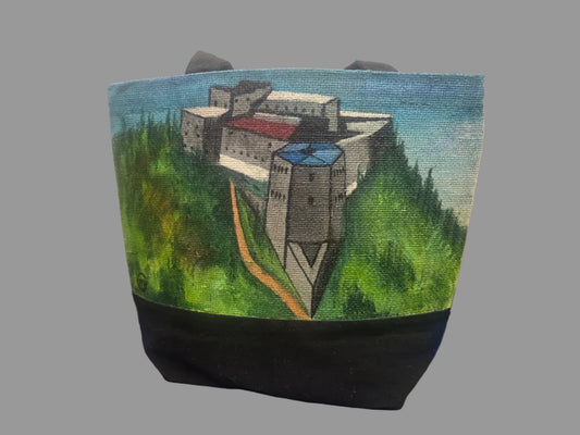 Tote bag with a Citadelle Laferrière design.