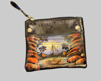 Mini Wallet Hand Painted
