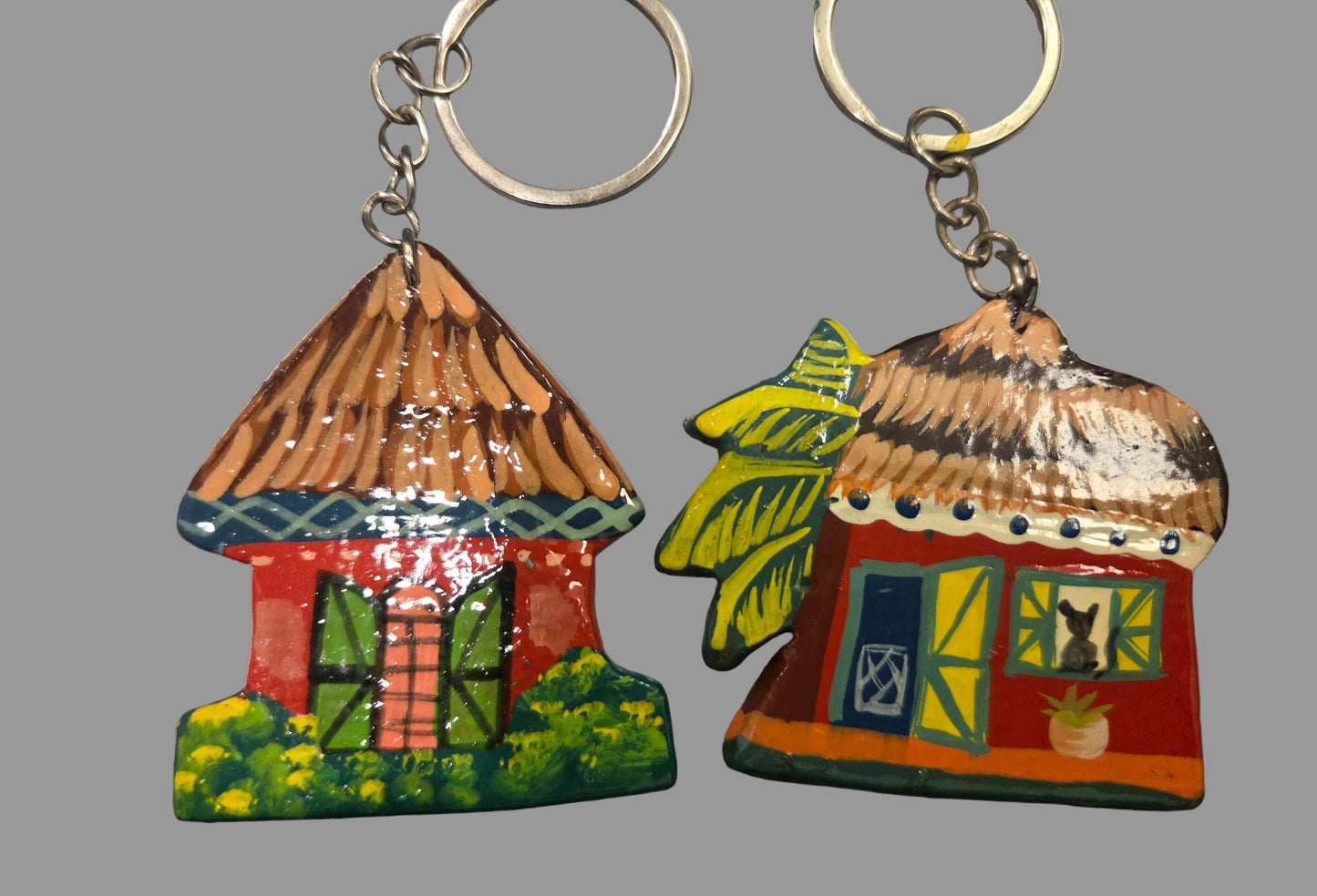 Keychains (Horn and Beaded Multicolor)