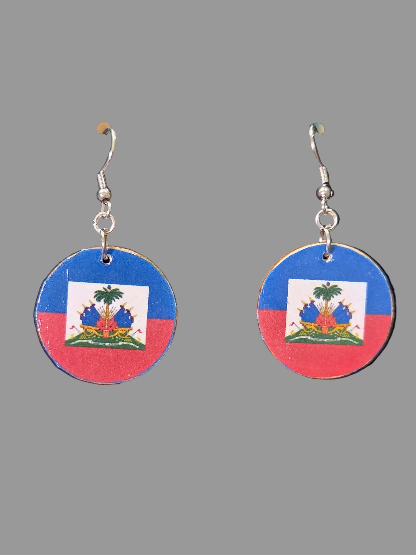 Haitian Flag Earrings