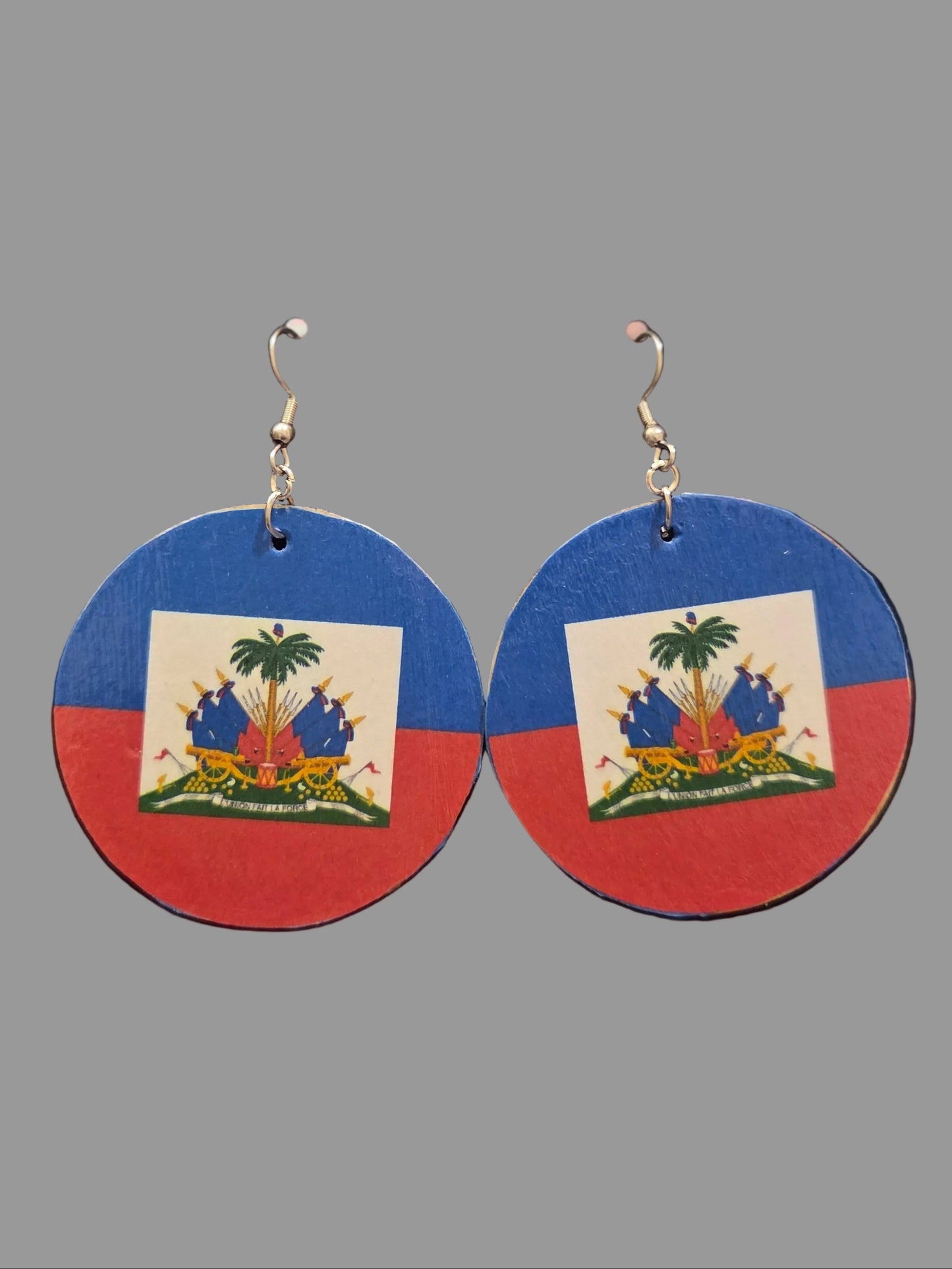 Haitian Flag Earrings