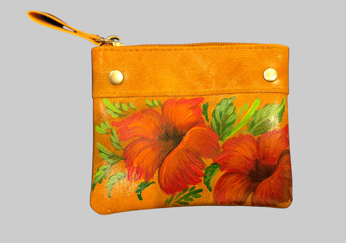Mini Wallet Hand Painted