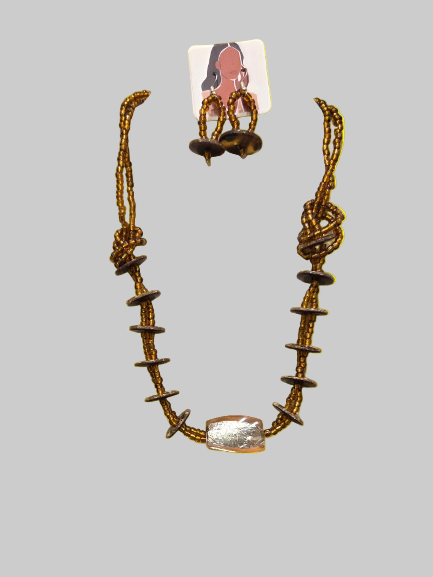 Necklace / Earring set with Beads