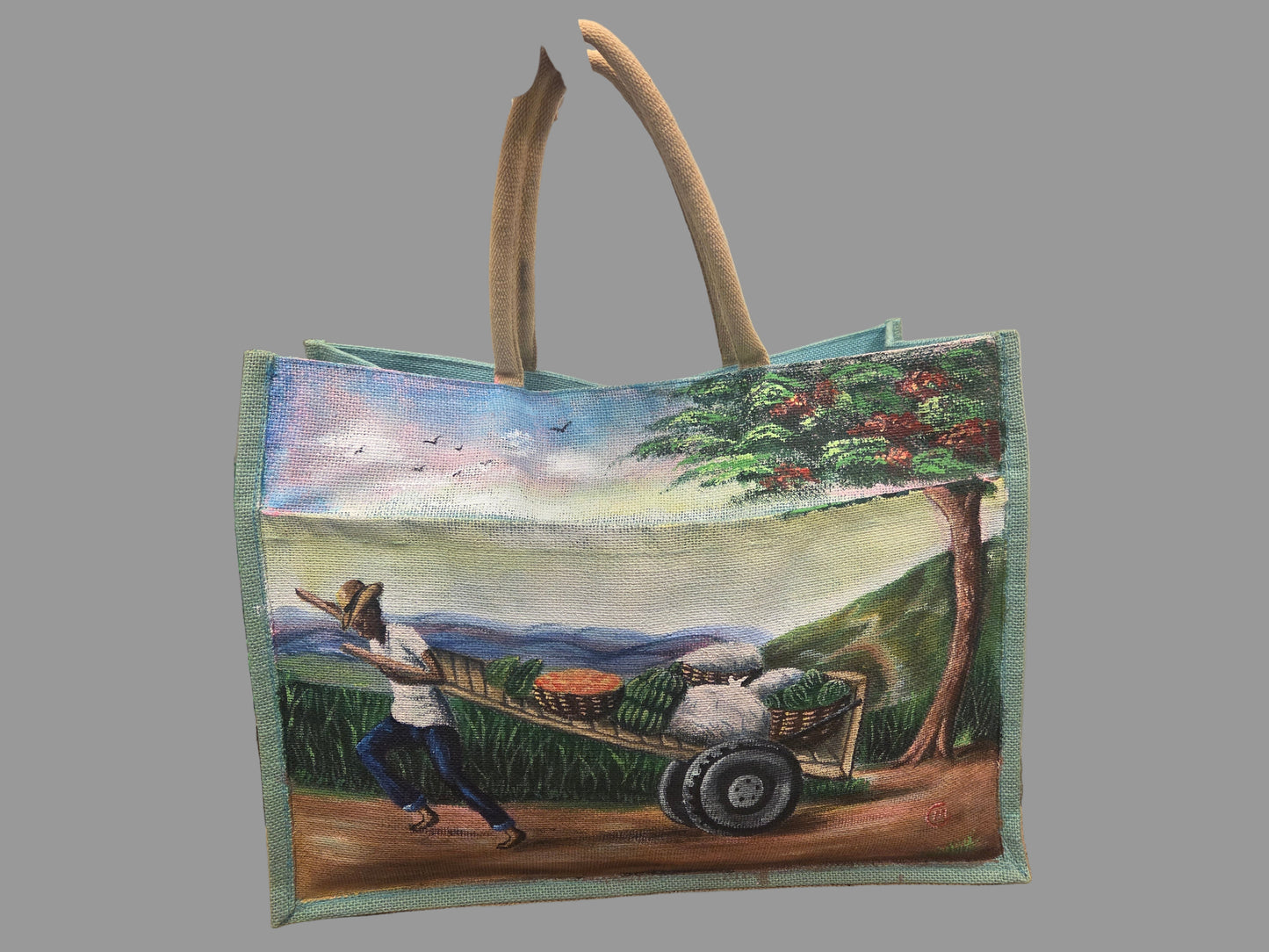 Jute Bag Hand Painted