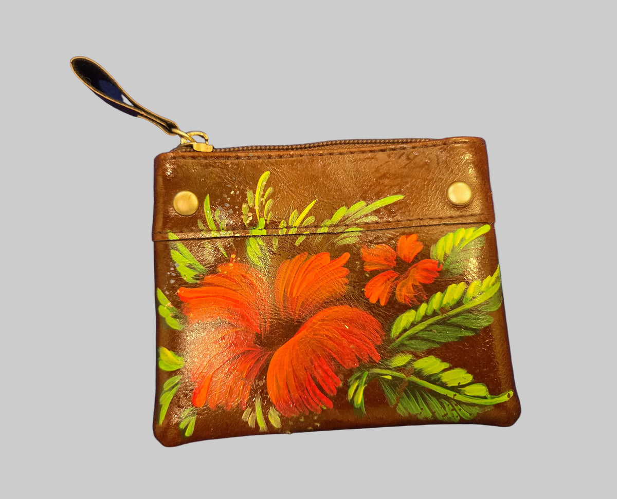 Mini Wallet Hand Painted